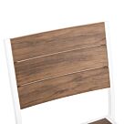 ΚΑΡΕΚΛΑ ΑΛΟΥΜΙΝΙΟΥ ΛΕΥΚΗ ΜΕ POLYWOOD 46x52x86Υεκ.