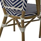 ΚΑΡΕΚΛΑ BAMBOO LOOK ΜΠΛΕ-ΛΕΥΚΟ 46x56x88Y εκ.