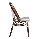 ΚΑΡΕΚΛΑ ΑΛΟΥΜΙΝΙΟΥ BAMBOO ΜΕ ΛΕΥΚΟ ΜΑΥΡΟ 45x54x90Υεκ.