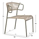 ΚΑΡΕΚΛΑ FB96053.05 ΜΕΤΑΛΛO KAI ΣΥΝΘΕΤΙΚΟ RATTAN ΣΕ ΑΝΟΙΧΤΟ ΠΡΑΣΙΝΟ 54x62x80Υεκ