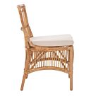ΚΑΡΕΚΛΑ RATTAN ΣΕ ΦΥΣΙΚΟ-ΜΑΞΙΛΑΡΙ ΣΕ ΛΕΥΚΟ 53x58x91Υεκ.