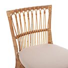 ΚΑΡΕΚΛΑ RATTAN ΣΕ ΦΥΣΙΚΟ-ΜΑΞΙΛΑΡΙ ΣΕ ΛΕΥΚΟ 53x58x91Υεκ.