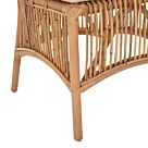 ΚΑΡΕΚΛΑ RATTAN ΣΕ ΦΥΣΙΚΟ-ΜΑΞΙΛΑΡΙ ΣΕ ΛΕΥΚΟ 53x58x91Υεκ.