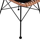 ΚΑΡΕΚΛΑ ΜΕΤΑΛΛΙΚΗ ΜΕ ΜΑΞΙΛΑΡΙ ΜΕ WICKER ΜΠΕΖ 47x58x84,5Υ εκ.