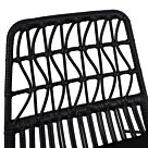 ΚΑΡΕΚΛΑ ΜΕΤΑΛΛΙΚΗ ΜΕ ΜΑΞΙΛΑΡΙ ΜΕ WICKER ΜΑΥΡΟ 48x60x83,5Υ εκ