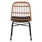 ΚΑΡΕΚΛΑ ΜΕΤΑΛΛΙΚΗ ΜΕ ΜΑΞΙΛΑΡΙ ΜΕ WICKER ΜΠΕΖ 47Χ50Χ85Υ εκ.