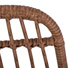 ΚΑΡΕΚΛΑ ΜΕΤΑΛΛΙΚΗ ΜΕ ΜΑΞΙΛΑΡΙ ΜΕ WICKER ΜΠΕΖ 47Χ50Χ85Υ εκ.