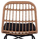 ΚΑΡΕΚΛΑ ΜΕΤΑΛΛΙΚΗ ΜΕ ΜΑΞΙΛΑΡΙ ΜΕ WICKER ΜΠΕΖ 47Χ50Χ85Υ εκ.