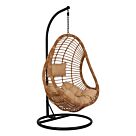 ΚΡΕΜΑΣΤΗ ΠΟΛΥΘΡΟΝΑ ΦΩΛΙΑ ΜΕ WICKER & ΜΑΞΙΛΑΡΙΑ ΜΠΕΖ Φ95Χ195Υ εκ.