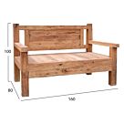 ΠΑΓΚΑΚΙ 3ΘΕΣΙΟ ΑΝΑΚΥΚΛΩΜΕΝΑ ΞΥΛΑ ΜΙΧ 160x80x100Υεκ.