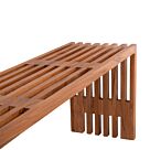 ΠΑΓΚΑΚΙ ΜΑΣΙΦ ΞΥΛΟ TEAK ΣΕ ΦΥΣΙΚΟ 139,5x34,5x48,5Υεκ.