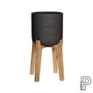 Γλάστρα Charlie XXL (Feet High), W 50 x H 87,5 Με Βάση Ξύλο