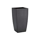 Γλάστρα Natura 27X27X49.5 metal anthracite