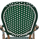 ΠΟΛΥΘΡΟΝΑ ΑΛΟΥΜΙΝΙΟΥ BAMBOO LOOK ΜΕ WICKER ΛΕΥΚΟ ΠΡΑΣΙΝΟ 56x59x98 εκ.