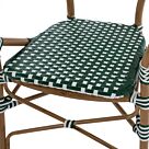 ΠΟΛΥΘΡΟΝΑ ΑΛΟΥΜΙΝΙΟΥ BAMBOO LOOK ΜΕ WICKER ΛΕΥΚΟ ΠΡΑΣΙΝΟ 56x59x98 εκ.