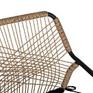 ΠΟΛΥΘΡΟΝΑ ΑΛΟΥΜΙΝΙΟΥ ΣΚΟΥΡΟ ΓΚΡΙ ΜΕ WICKER ΚΑΙ ΜΑΞΙΛΑΡΙ 53,5x58x84,5Υ εκ.