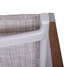 ΠΟΛΥΘΡΟΝΑ ΑΛΟΥΜΙΝΙΟΥ ΛΕΥΚΗ ΜΕ ΓΚΡΙ TEXTILENE & POLYWOOD 56x57x90Υ εκ.