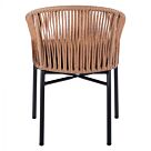 ΠΟΛΥΘΡΟΝΑ ΑΛΟΥΜΙΝΙΟΥ ΑΝΘΡΑΚΙ ΜΕ ΜΠΕΖ WICKER 57x58x77Υ εκ.