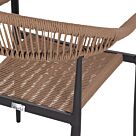 ΠΟΛΥΘΡΟΝΑ ΑΛΟΥΜΙΝΙΟΥ ΑΝΘΡΑΚΙ PΕ RATTAN ΜΠΕΖ 55.5x58.5x78 εκ.