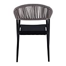 ΠΟΛΥΘΡΟΝΑ ΑΛΟΥΜΙΝΙΟΥ ΓΚΡΙ ΜΕ ROUND WICKER ΑΝΟΙΧΤΟ ΓΚΡΙ 56x55x76Υεκ.