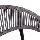 ΠΟΛΥΘΡΟΝΑ ΑΛΟΥΜΙΝΙΟΥ ΓΚΡΙ ΜΕ ROUND WICKER ΑΝΟΙΧΤΟ ΓΚΡΙ 56x55x76Υεκ.