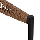ΠΟΛΥΘΡΟΝΑ ΑΛΟΥΜΙΝΙΟΥ ΓΚΡΙ ΜΕ ROUND WICKER ΜΠΕΖ ΚΑΦΕ 56x55x76Υεκ.