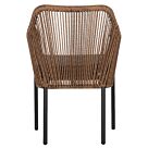 ΠΟΛΥΘΡΟΝΑ ΑΛΟΥΜΙΝΙΟΥ ΓΚΡΙ ΜΕ ΣΧΟΙΝΙ WICKER PE 56x66x79Yεκ. 