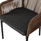 ΠΟΛΥΘΡΟΝΑ ΑΛΟΥΜΙΝΙΟΥ ΓΚΡΙ ΜΕ ΣΧΟΙΝΙ WICKER PE 56x66x79Yεκ. 