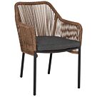 ΠΟΛΥΘΡΟΝΑ ΑΛΟΥΜΙΝΙΟΥ ΓΚΡΙ ΜΕ ΣΧΟΙΝΙ WICKER PE 56x66x79Yεκ. 