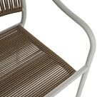 ΠΟΛΥΘΡΟΝΑ ΑΛΟΥΜΙΝΙΟΥ ΛΕΥΚΟ ΜΕ PE RATTAN WICKER 57x63x80Yεκ.