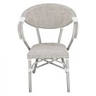 ΠΟΛΥΘΡΟΝΑ ΑΛΟΥΜΙΝΙΟΥ CLAY BAMBOO LOOK ΓΚΡΙ ΠΑΤΙΝΑ ΜΕ TEXTLINE 57x57x83cm