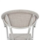 ΠΟΛΥΘΡΟΝΑ ΑΛΟΥΜΙΝΙΟΥ CLAY BAMBOO LOOK ΓΚΡΙ ΠΑΤΙΝΑ ΜΕ TEXTLINE 57x57x83cm