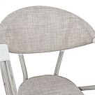 ΠΟΛΥΘΡΟΝΑ ΑΛΟΥΜΙΝΙΟΥ CLAY BAMBOO LOOK ΓΚΡΙ ΠΑΤΙΝΑ ΜΕ TEXTLINE 57x57x83cm