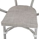 ΠΟΛΥΘΡΟΝΑ ΑΛΟΥΜΙΝΙΟΥ CLAY BAMBOO LOOK ΓΚΡΙ ΠΑΤΙΝΑ ΜΕ TEXTLINE 57x57x83cm