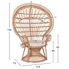ΠΟΛΥΘΡΟΝΑ ΑΠΟ BAMBOO ΜΕ ΜΑΞΙΛΑΡΙ 134X65X150Yεκ.