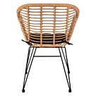 ΠΟΛΥΘΡΟΝΑ ΕΠΑΓΓΕΛΜ. ΜΕΤΑΛΛΙΚΗ RATTAN ΜΠΕΖ & ΜΑΥΡΟ ΜΑΞΙΛΑΡΙ 57x58,5x81 εκ.