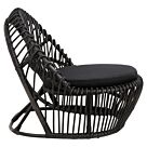 ΠΟΛΥΘΡΟΝΑ ΦΥΣΙΚΟ RATTAN ΜΕ ΜΑΞΙΛΑΡΙ-ΜΑΥΡΟ 80x97x85Υεκ.