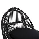 ΠΟΛΥΘΡΟΝΑ ΦΥΣΙΚΟ RATTAN ΜΕ ΜΑΞΙΛΑΡΙ-ΜΑΥΡΟ 80x97x85Υεκ.