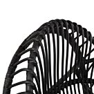 ΠΟΛΥΘΡΟΝΑ ΦΥΣΙΚΟ RATTAN ΜΕ ΜΑΞΙΛΑΡΙ-ΜΑΥΡΟ 80x97x85Υεκ.