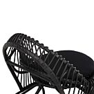 ΠΟΛΥΘΡΟΝΑ ΦΥΣΙΚΟ RATTAN ΜΕ ΜΑΞΙΛΑΡΙ-ΜΑΥΡΟ 80x97x85Υεκ.
