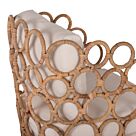 ΠΟΛΥΘΡΟΝΑ FB99341 ΑΠΟ RATTAN-ΜΕΤΑΛΛΟ ΦΥΣΙΚΟ ΧΡΩΜΑ 65x69x86 εκ.