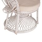 ΠΟΛΥΘΡΟΝΑ RATTAN ΣΕ ΛΕΥΚΟ-ΜΑΞΙΛΑΡΙ ΛΕΥΚΟ 114x72x150Yεκ.