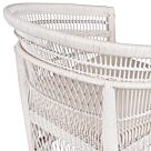 ΠΟΛΥΘΡΟΝΑ ΞΥΛΟ ΜΑΟΝΙ ΜΕ RATTAN ΛΕΥΚΟ-ΛΕΥΚΟ ΜΑΞΙΛΑΡΙ 80x70x86Υεκ.