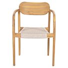 ΠΟΛΥΘΡΟΝΑ ΞΥΛΟ TEAK ΦΥΣΙΚΟ & ΜΠΕΖ ΣΧΟΙΝΙ 55x54x80Yεκ.