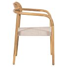 ΠΟΛΥΘΡΟΝΑ ΞΥΛΟ TEAK ΦΥΣΙΚΟ & ΜΠΕΖ ΣΧΟΙΝΙ 55x54x80Yεκ.