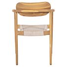 ΠΟΛΥΘΡΟΝΑ ΞΥΛΟ TEAK ΦΥΣΙΚΟ & ΜΠΕΖ ΣΧΟΙΝΙ 55x54x80Yεκ.