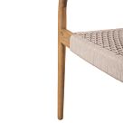 ΠΟΛΥΘΡΟΝΑ ΞΥΛΟ TEAK ΦΥΣΙΚΟ & ΜΠΕΖ ΣΧΟΙΝΙ 55x54x80Yεκ.