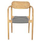 ΠΟΛΥΘΡΟΝΑ ΞΥΛΟ TEAK ΦΥΣΙΚΟ & ΓΚΡΙ ΣΧΟΙΝΙ 55x54x80Yεκ.