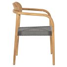 ΠΟΛΥΘΡΟΝΑ ΞΥΛΟ TEAK ΦΥΣΙΚΟ & ΓΚΡΙ ΣΧΟΙΝΙ 55x54x80Yεκ.