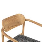 ΠΟΛΥΘΡΟΝΑ ΞΥΛΟ TEAK ΦΥΣΙΚΟ & ΓΚΡΙ ΣΧΟΙΝΙ 55x54x80Yεκ.